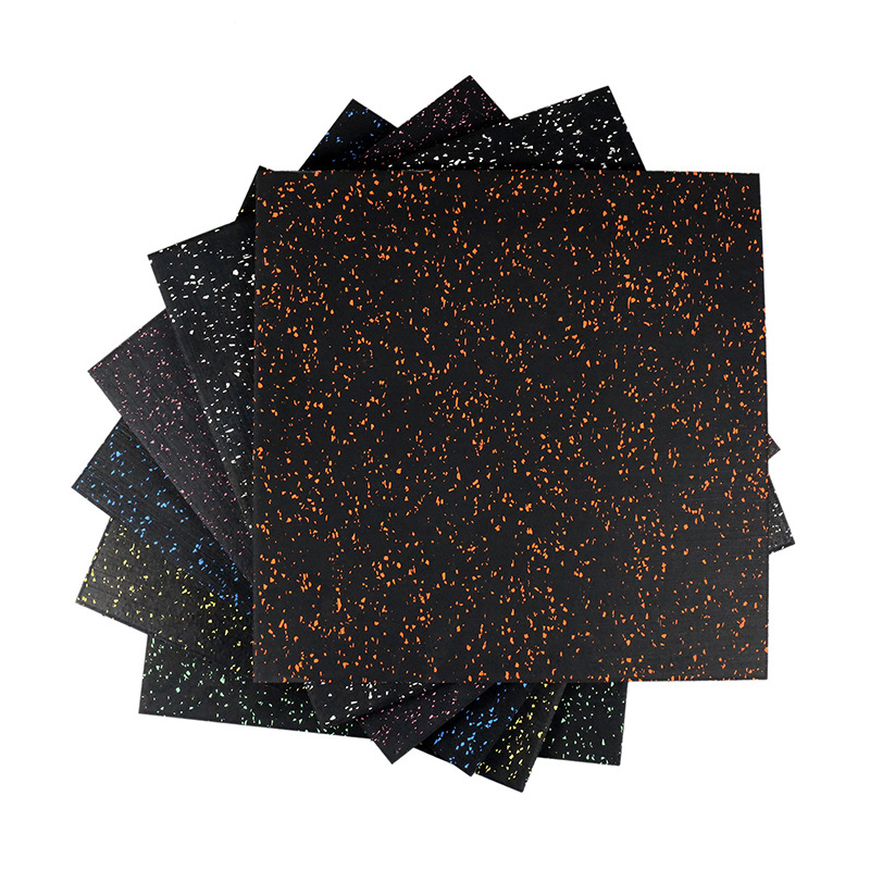 Gym Strength Area Soundproof Composite Rubber Flooring Non-slip Flooring Home Gym Shock-Absorbing Floor Mats