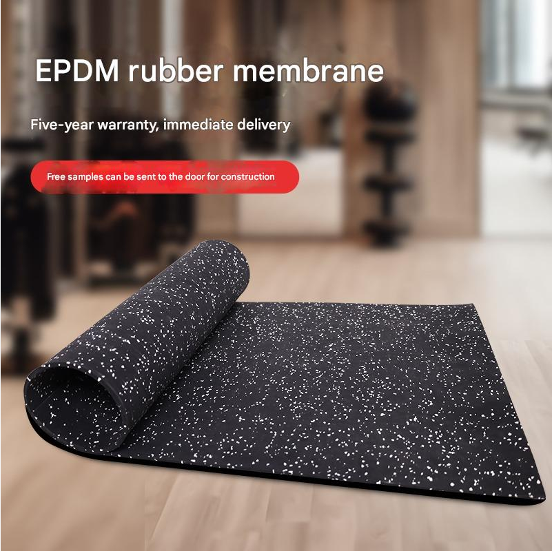 EPDM Roll Gym Rubber Shock-Absorbing Mat Anti-Slip Wear-Resistant Rubber Roll Floor Glue Soundproof Floor Rubber Mat Floor