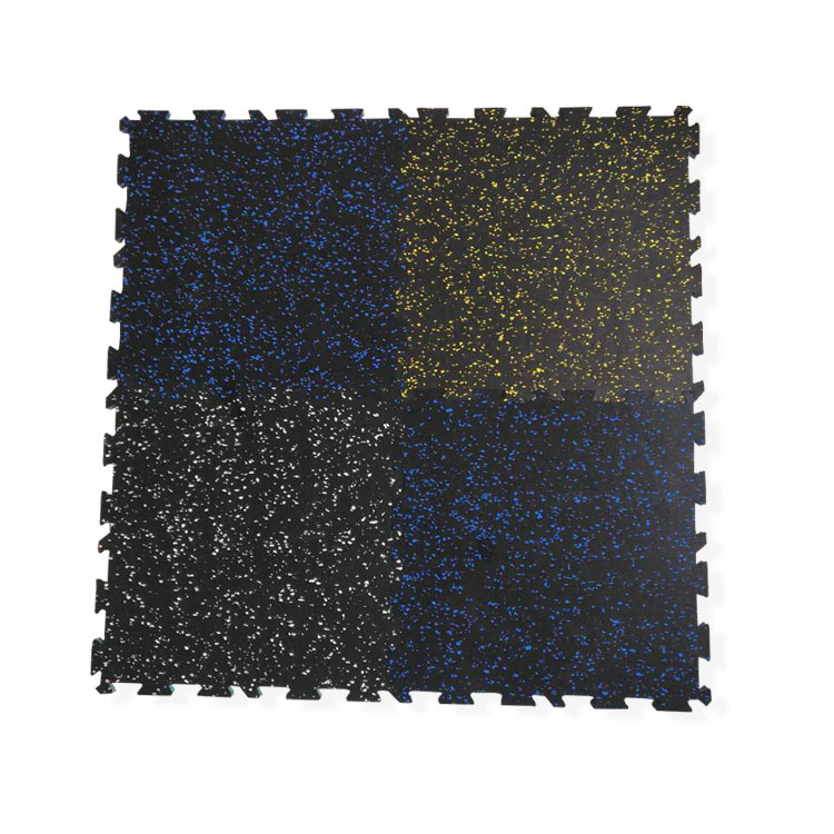 Home Barbell Composite Rubber Interlocking Tile Splicing Lock Gym Rubber Floor Mat