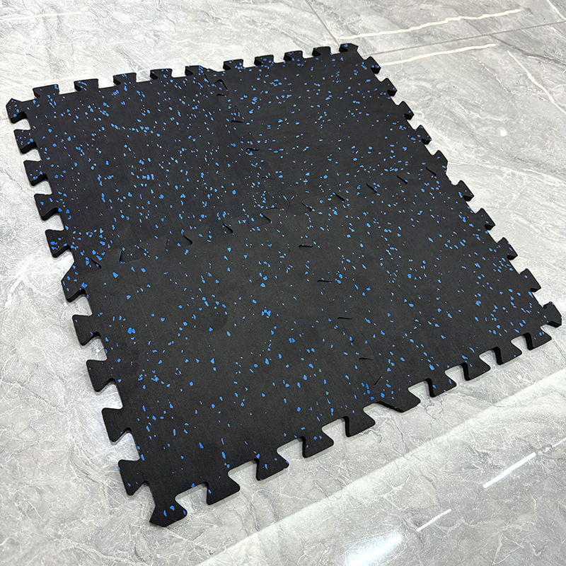 1m Large Lock Splicing Rubber Floor Mats Gym Boxing Shock Absorption Sound Insulation Non-slip Plastic Crawling Gym Mats